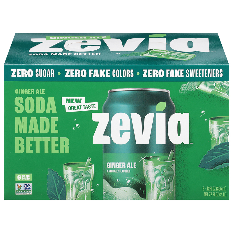 Zevia Zero Sugar Ginger Ale Soda | Giant Eagle | Because It