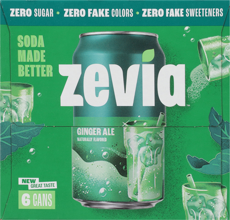 Zevia Zero Sugar Ginger Ale Soda | Giant Eagle | Because It