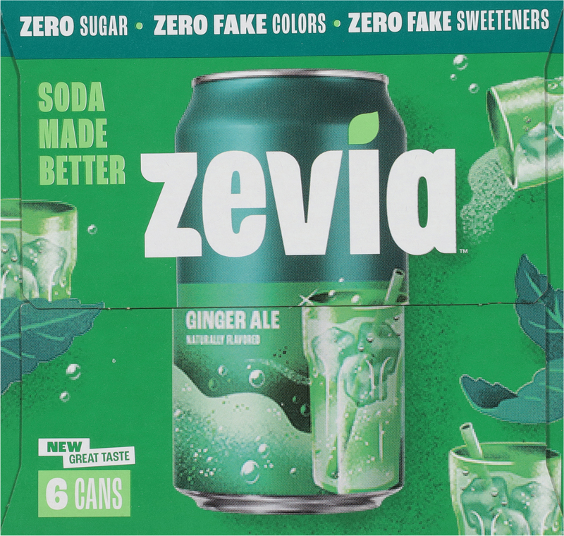 Zevia Zero Sugar Ginger Ale Soda | Giant Eagle | Because It