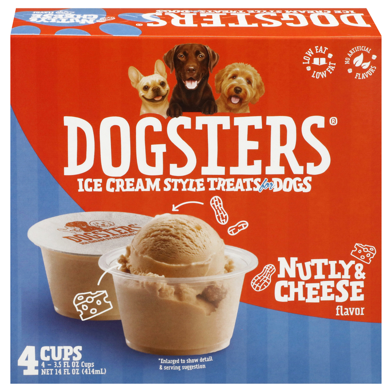 Dogsters Ice Cream Style Nutly & Cheese Flavor Dog Treats | Giant
