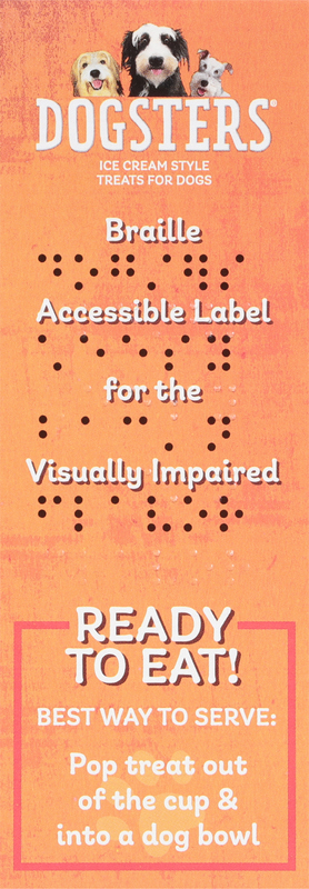 Dogsters Cheesy Bac'n Flavor Ice Cream Style Treats for Dogs