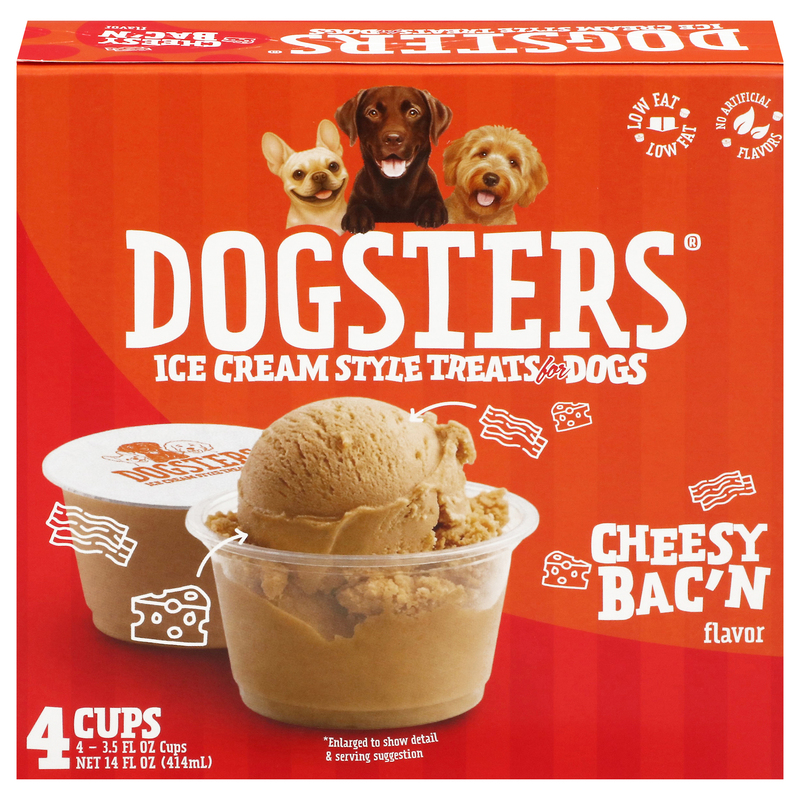 Dogsters Ice Cream Style Cheesy Bac'n Flavor Dog Treats | Giant