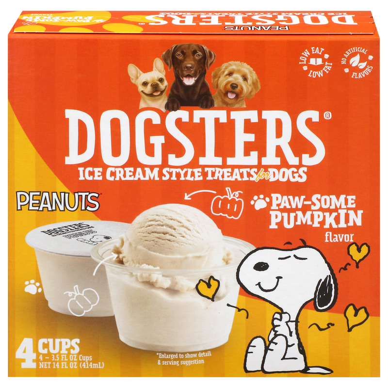 Dogsters Ice Cream Style Paw-Some Pumpkin Flavor Dog Treats