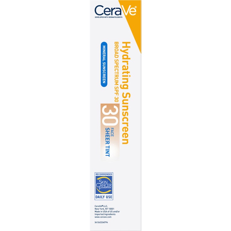 CeraVe Sunscreen, Mineral, Hydrating, Sheer Tint, Face, Broad CeraVe Sunscreen, Mineral, Hydrating, Sheer Tint, Face, Broad