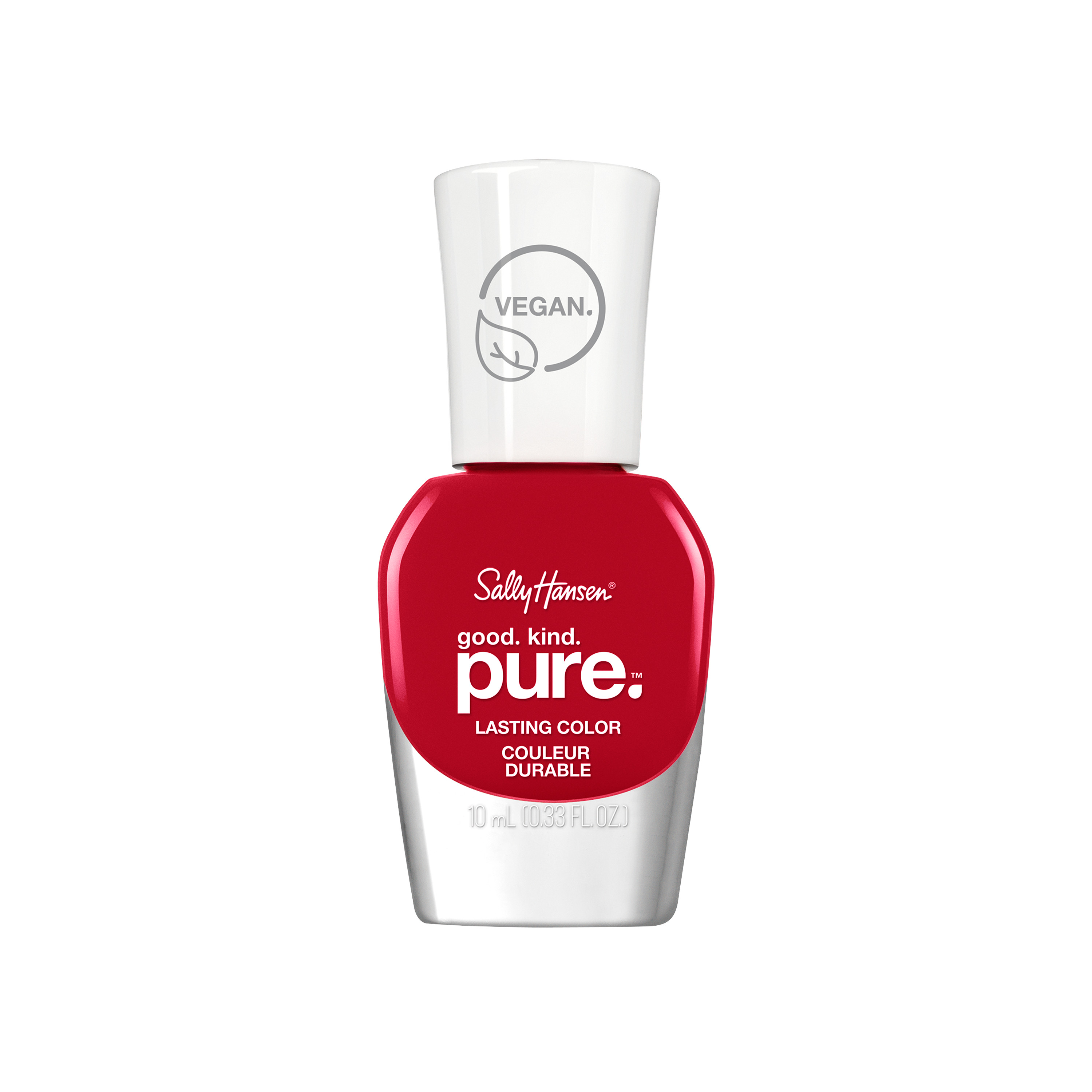Sally Hansen Good.Kind.Pure Nail Polish, Natural Red, 0.33 fl oz